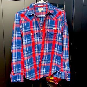 Lucky Brand Flannel Button Down Shirt